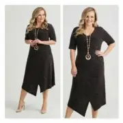 [ TS TAKING SHAPE ] Womens Mulberry Ametrine Knit Dress NEW RRP$169.95 | Size 16