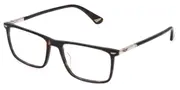 Police VPLQ68 NEW CROSSROADS 1 0722 Men's Glasses Tortoiseshell Size 52 - Private Health Rebate - Blue Light Block Available