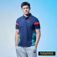 在飛比找momo購物網優惠-【NAUTICA】男裝 COMPETITION撞色拼接LOG