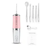 Water Flosser Electric Water Cordless Cordless Teeth Cleaner for Home Travel -Pink