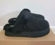 Ugg Disquette Felted Platform Women's Slippers US 9 Black