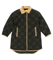 [Off-White Kids] Off-White Kids Logo quilted padded jacket Y 12 brown