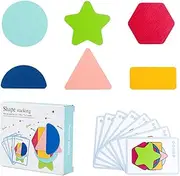 Kids Matching Puzzle - Matching Maze for Skills Learning Color Recognition | Preschool Sorter, Fun Smooth Geometry Sorting Stacking Toy