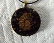 TACHYON ORGONE PENDANT elite shungite & Ammonite HEALTH HEALING PROTECTION #1