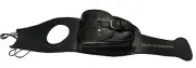 Fit For Royal Enfield Interceptor 650 Leather Tank Belt Panel Black with Pocket