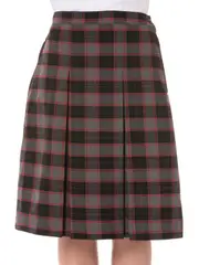 Snr Black/Grey Tartan Skirt