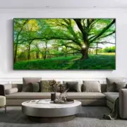 Tree of Life Landscape Flowers Wall Art Canvas Painting Posters and Prints