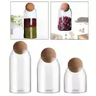 Glass Storage Container Clear Food Storage Jar for Coffee Beans Flour Sugar