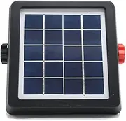 HORTIKRAFT Electric Fence Energiser 2.5-4km, Solar Powered Fencing Energizer for Cattle Horses Sheep Farm Livestock with Warning Labels, 0.13J