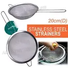 20cm Sieve Strainer Stainless Steel Wire Mesh Flour Food Griddle Hand Kitchen AU