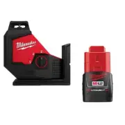 Milwaukee Green Laser Level 165' 360 Single Plane 12V Magnetic w/ 3.0Ah Battery