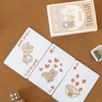 在飛比找momo購物網優惠-【MYUMYU 沐慕家居】MYUMYU訂製撲克牌(撲克牌 塑