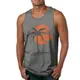 夏季寬松運動無袖背心T恤男Loose sport sleeveless vest T-shirt