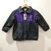 NWT Fremantle Dockers AFL Youth Size 6 Zip Up Jacket Graphic Print Back