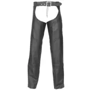 Highway 21 Maverick Mens Leather Chaps Black