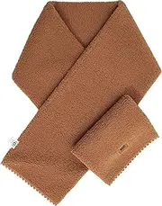 Womens Uggfluff Scalloped Scarf, Chestnut, One Size