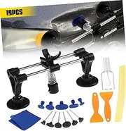Professional Car Dent Puller Kit with Bridge Tool and Tabs Spray Bottle Rags for Efficient Vehicle Dent Removal and Repair