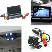 Car Night USE LED Rear View Backup Camera & Foldable Display Monitor