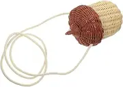 PENIKOKO Acorn Rattan Handbag Props Woven Storage Basket Boys and Girls Decorative Purse Set