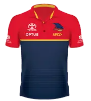 Adelaide Crows Performance Polo Mens Small & 4XL Navy/Red/Gold AFL ISC New 20