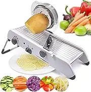 18 Types Adjustable Mandoline Slicer Stainless Steel Manual Cutter Vegetable Grater Julienne Slicer Fruit Waffle Kitchen Potato Cutter White