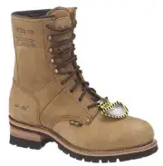 AdTec Men's 9" Logger Steel Toe Crazy Horse Leather Boots 1740