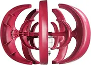 12V 1200W Wind Generator with Charger Controller 5 Blades Type Lantern Wind Turbine Generator Kit Clear Energy Windmill for Home Highways Boats Red One Size