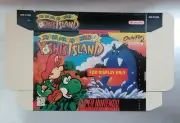 New SUPER Mario World 2 YOSHI'S ISLAND Official Display Only BOX SNES (No Game)