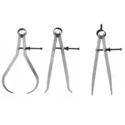 3-Piece Spring Calliper Set Inside Outside & Industrial Engineer Measure