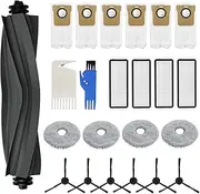 23 Piece Accessory Set for Dreame L20 Ultra, Replacement Parts, 1 Roller Brush, 4 Filters, 4 Wipes, 6 Side Brushes, 6 Dust Bags, 2 Cleaning Brushes, Accessory Kit Vacuum Cleaner Accessories