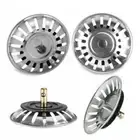 2/4x 80MM Bathroom Sink Strainer Stainless Steel Water Stopper Sink Filter Plug