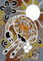 QPuzzles 1000 Piece Jigsaw Puzzle - Indigenous Art - Utingarr