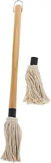 1 Set BBQ Oil Brush Baking Oil Cotton Basting Mop Grilling Sauce Brush BBQ Mop