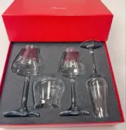 Baccarat Chateau Crystal 4 Piece Set of Wine Glasses w/Box JP New