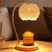 Candle Warmer Lamp with Timer, Handcrafted Crystal Candle Lamp Dimmable for J...
