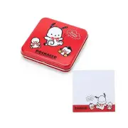 Sanrio Pochacco Red Memo Pad Note Pad with Tin Case :35th Anniversary