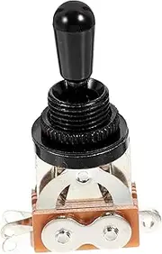 Levemolo Guitar Three Position Switch Electric Guitar Pickup Selector Guitar 3 Way Replacement Metal Pickup Selector Toggle Metal Electric Guitar 3 Way Toggle Guitar Pickup Selector Toggle