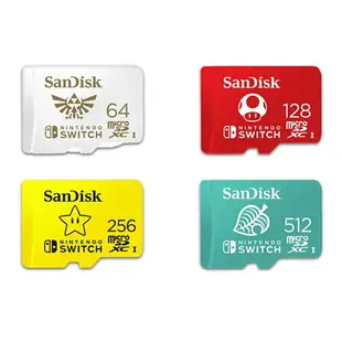 【跨店最高22%回饋】【現貨免運】SanDisk NS Switch 任天堂 專用記憶卡【esoon】64G 128G 256G 512G Micro SD 記憶卡