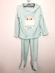 Mon P'Tit Dodo children's pajamas, plush, blue (menthol), DE 126 cm