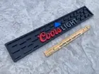 NEW Coors Light Rubber Beer Bar Spill Mat for tap Kegerator