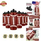BPA-Free Sports Water Bottles - 12 Pack 20 oz Football Design for Teams & Gifts