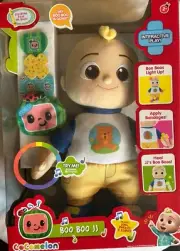 Cocomelon Boo Boo JJ Plush Baby Toy Stuffed Interactive Play Light Up Songs