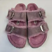 Birkenstock New w/ Box Arizona Big Buckle Shearling Lavender Oiled N Select Size