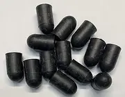 Protection Force Round Cap for 5/16" 8mm OD (Pack of 50) Pipe Post Tube End Cover 5/16-18 UNC 5/16-24 UNF M8 Screw Thread Protectors Elastic Rubber