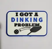 [LETS GO CORNHOLE] I got a DINKING Problem Funny Pickleball Patch for serious and Casual Players Bags Backpacks Hats Clothing Jackets Patch Wall Great Gift
