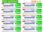 10 x Sensodyne Fresh Mint Tooth Paste Blocks Hot-Cold sensitivity 75gm Free Ship
