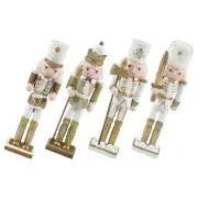 4 Pcs Party Lights Outdoor Christmas Nutcracker Shelf Decoration Elegant