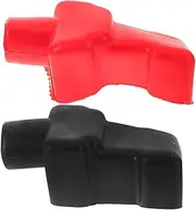 2pcs Battery Terminal Protection Cover for Car Auto Vehicle Marine Insulated Car Battery Terminal Caps Pair
