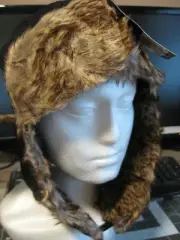 John Boy Trapper Bomber Hunting Hat - Faux Fur Headwear - Black - OSFM