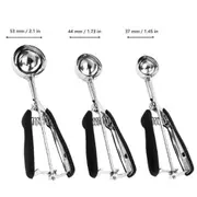 3Pcs Stainless Steel Cookie Scoop Set Cookie Dough Scoop Ice Cream Scoop